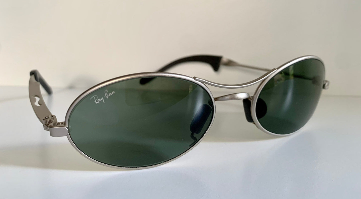 Ray Ban B&L - W2177 Orbs oval silver frame vintage sunglasses