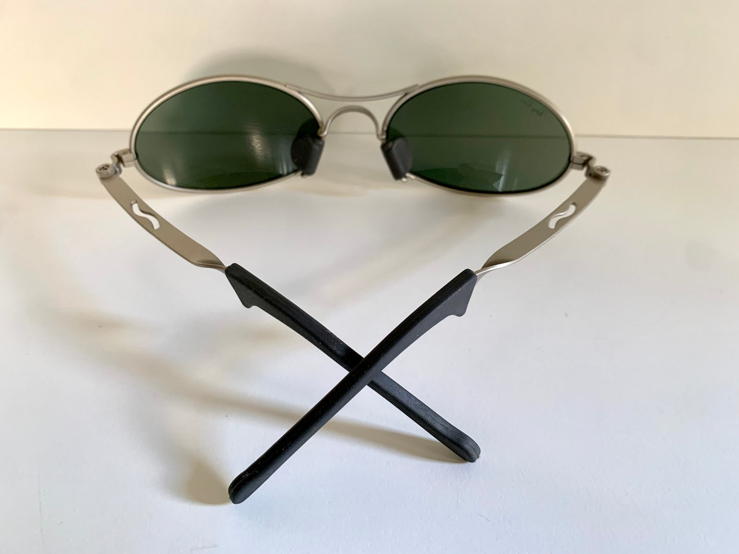 Ray Ban B&L - W2177 Orbs oval silver frame vintage sunglasses