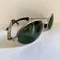 Ray Ban B&L - W2177 Orbs oval silver frame vintage sunglasses