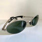 Ray Ban B&L - W2177 Orbs oval silver frame vintage sunglasses