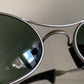 Ray Ban B&L - W2177 Orbs oval silver frame vintage sunglasses