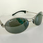 Ray Ban B&L Orbs USA vintage sunglasses - Orbs Ellipse matte silver mirrored frame