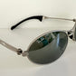 Ray Ban B&L Orbs USA vintage sunglasses - Orbs Ellipse matte silver mirrored frame