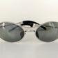 Ray Ban B&L Orbs USA vintage sunglasses - Orbs Ellipse matte silver mirrored frame