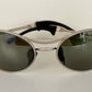 Ray Ban B&L Orbs USA vintage sunglasses - Orbs Ellipse matte silver mirrored frame