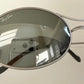 Ray Ban B&L Orbs USA vintage sunglasses - Orbs Ellipse matte silver mirrored frame