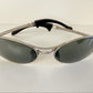 Ray Ban B&L Orbs USA vintage sunglasses - Orbs Ellipse matte silver mirrored frame