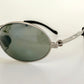 Ray Ban B&L Orbs USA vintage sunglasses - Orbs Ellipse matte silver mirrored frame