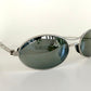 Ray Ban B&L Orbs USA vintage sunglasses - Orbs Ellipse matte silver mirrored frame