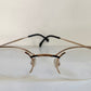 Cazal 80s glasses -  vintage gold and black metal frame made Germany