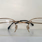 Cazal 80s glasses -  vintage gold and black metal frame made Germany
