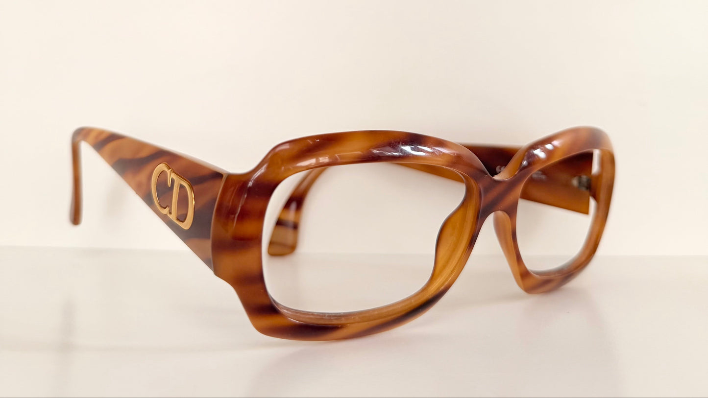 Christian Dior 90s vintage glasses - XL brown frames