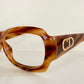 Christian Dior 90s vintage glasses - XL brown frames