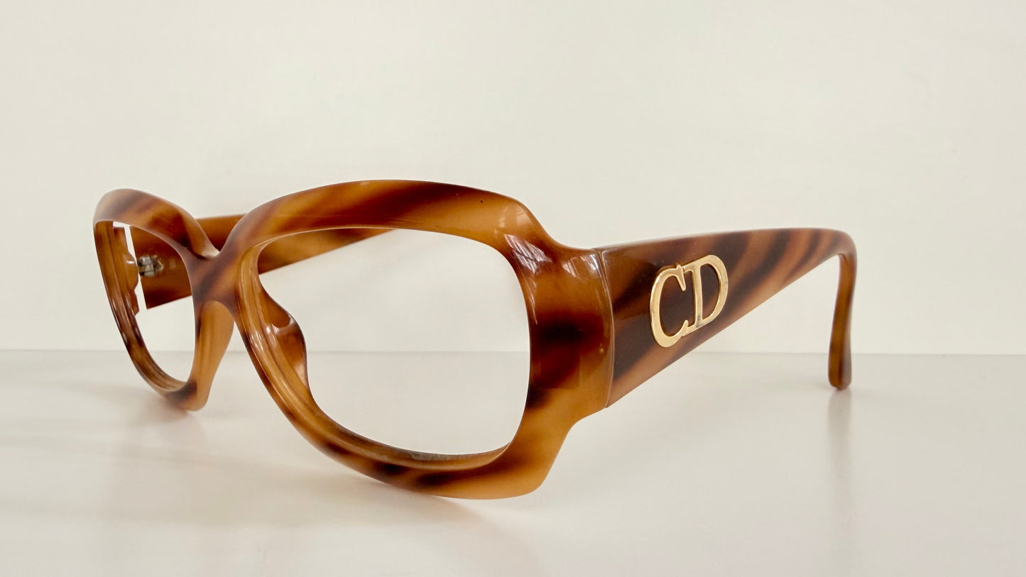 Christian Dior 90s vintage glasses - XL brown frames