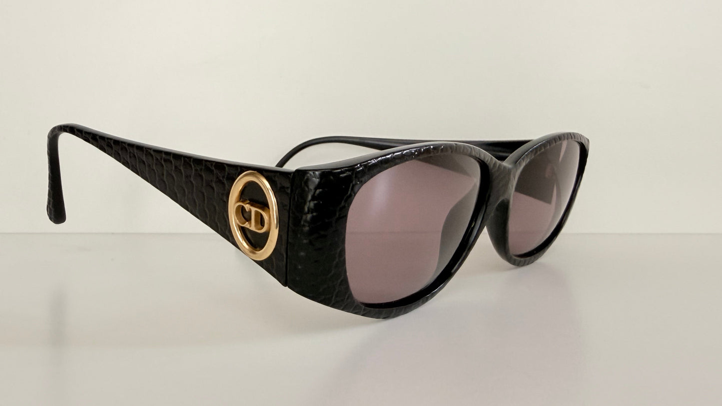 Christian Dior Vintage Sunglasses - 2853 black textured frames