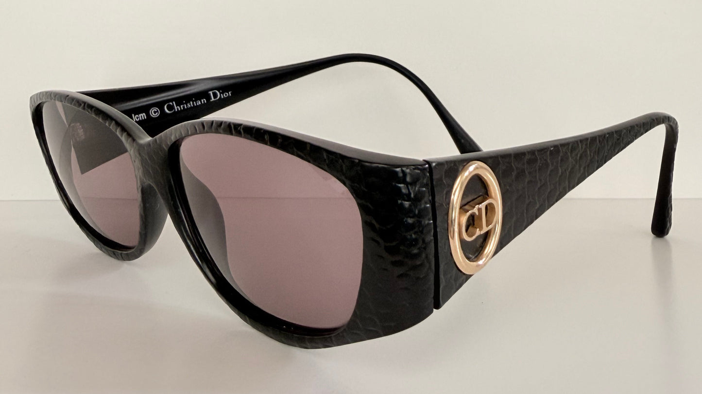 Christian Dior Vintage Sunglasses - 2853 black textured frames