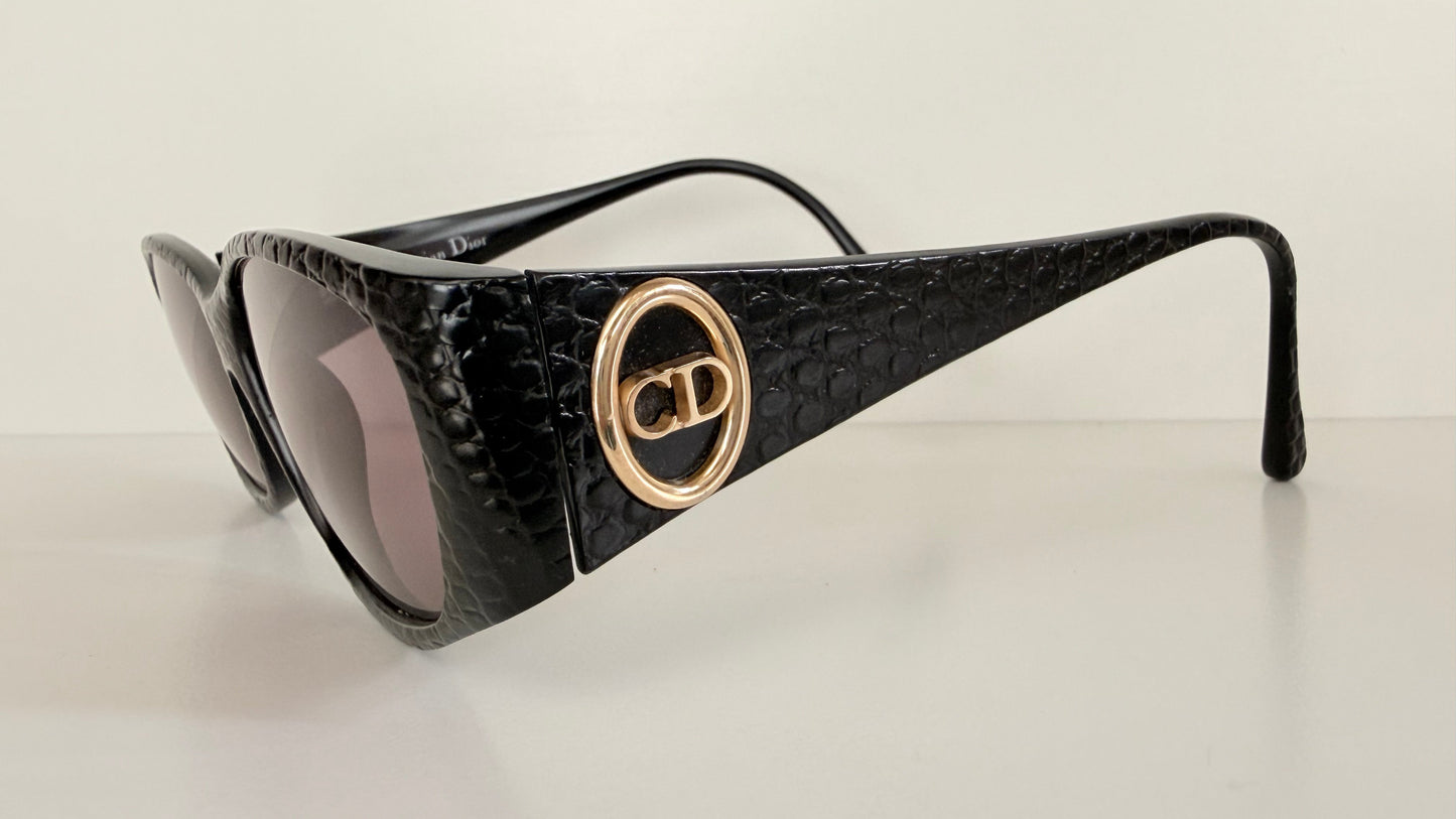 Christian Dior Vintage Sunglasses - 2853 black textured frames