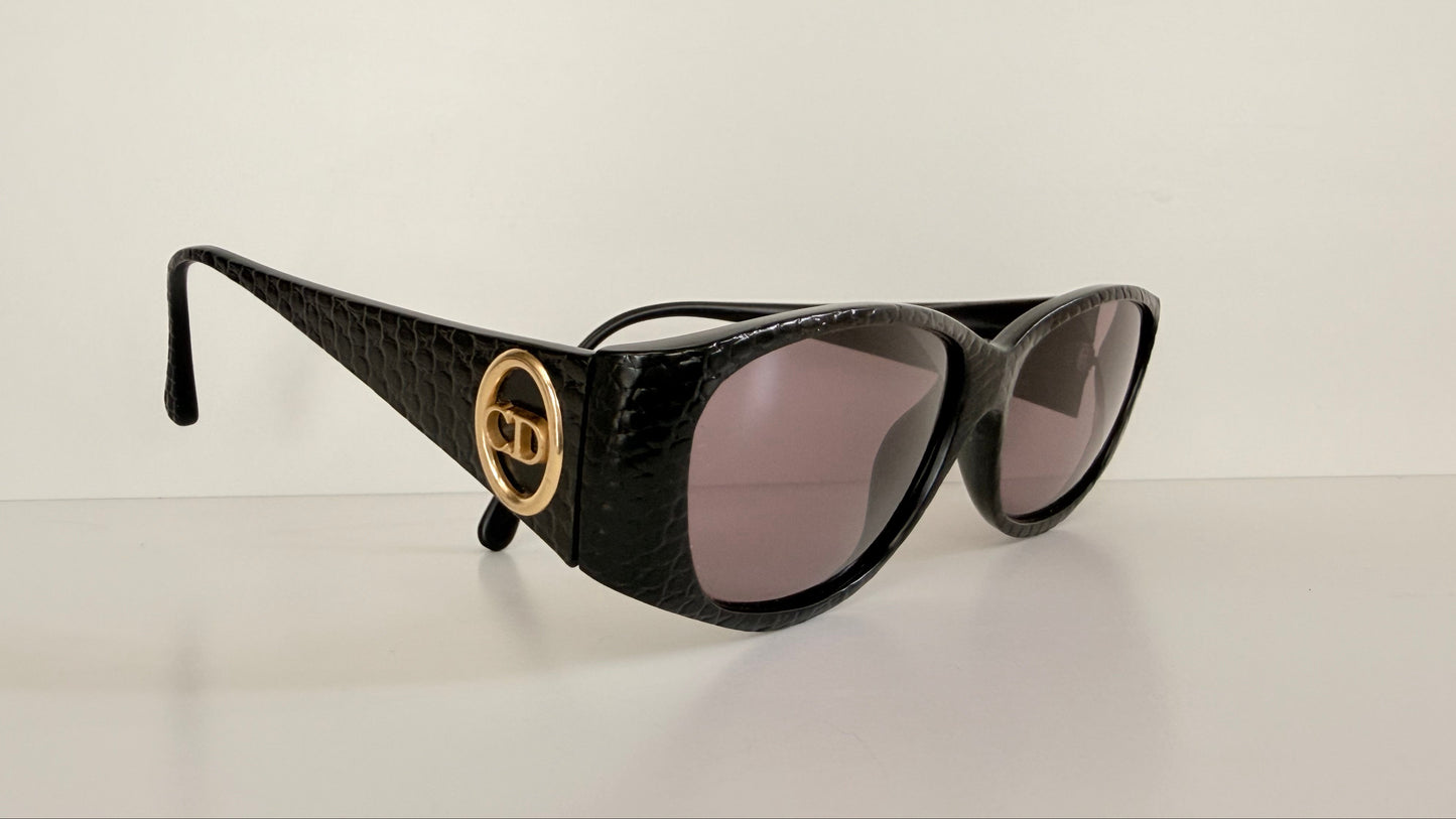 Christian Dior Vintage Sunglasses - 2853 black textured frames