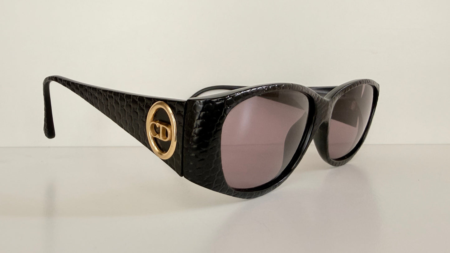 Christian Dior Vintage Sunglasses - 2853 black textured frames