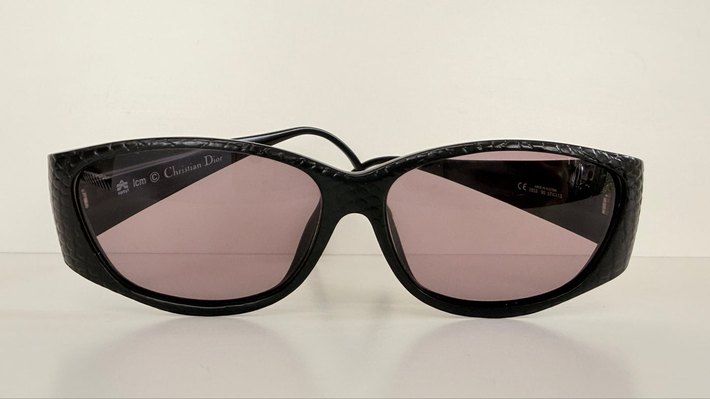 Christian Dior Vintage Sunglasses - 2853 black textured frames