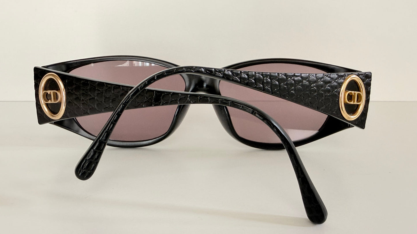 Christian Dior Vintage Sunglasses - 2853 black textured frames