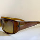 Christian Dior Vintage Sunglasses - 00s Dior Paris Moscou brown rectangle frames