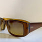 Christian Dior Vintage Sunglasses - 00s Dior Paris Moscou brown rectangle frames