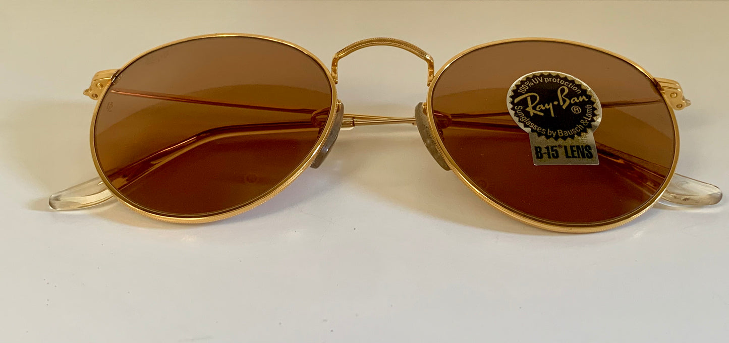 Ray Ban B&L USA - Chromax Round metals W2053 80s vintage sunglasses