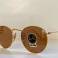 Ray Ban B&L USA - Chromax Round metals W2053 80s vintage sunglasses