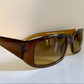 Christian Dior Vintage Sunglasses - 00s Dior Paris Moscou brown rectangle frames