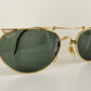 Ray Ban B&L USA vintage sunglasses - 80s W1532 Deco Metals golden frame