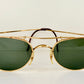Ray Ban B&L USA vintage sunglasses - 80s W1532 Deco Metals golden frame