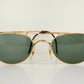 Ray Ban B&L USA vintage sunglasses - 80s W1532 Deco Metals golden frame