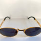 Vogart 80s vintage sunglasses - oval golden frame