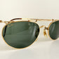 Ray Ban B&L USA vintage sunglasses - 80s W1532 Deco Metals golden frame