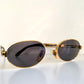 Vogart 80s vintage sunglasses - oval golden frame