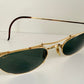 Ray Ban B&L USA vintage sunglasses - 80s W1532 Deco Metals golden frame