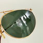 Ray Ban B&L USA vintage sunglasses - 80s W1532 Deco Metals golden frame