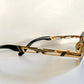 Vogart 80s vintage sunglasses - oval golden frame