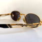 Vogart 80s vintage sunglasses - oval golden frame