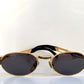 Vogart 80s vintage sunglasses - oval golden frame