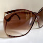 Christian Dior Vintage Sonnenbrille - 2056 XL silberne und grüne Fassung