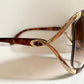 Christian Dior Vintage Sonnenbrille - 2056 XL silberne und grüne Fassung