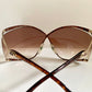 Christian Dior Vintage Sonnenbrille - 2056 XL silberne und grüne Fassung