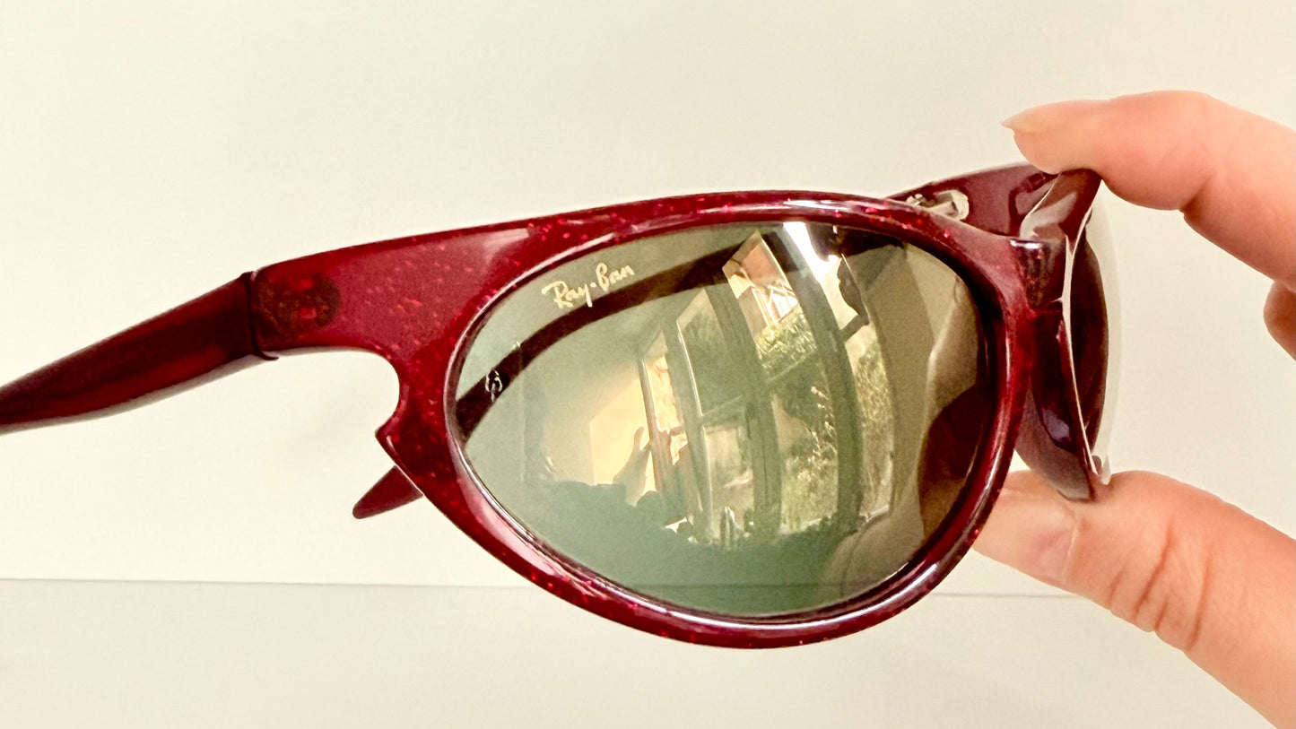 Ray Ban B&L USA vintage sunglasses - W2353 Sidestreet Skyline red mirrored NOS