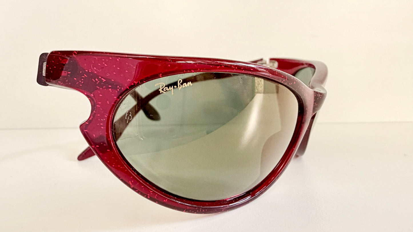 Ray Ban B&L USA vintage sunglasses - W2353 Sidestreet Skyline red mirrored NOS