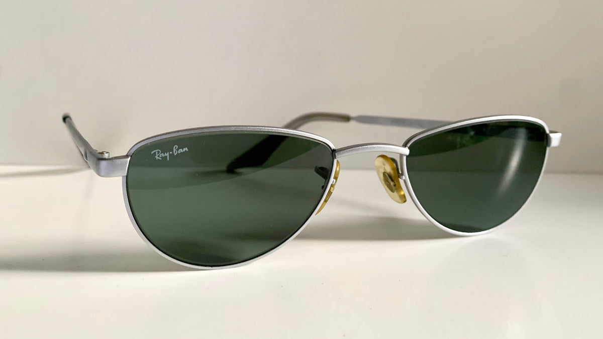 Ray Ban B&L  USA vintage sunglasses - W2194 Sidestreet Gridlock matte silver frame