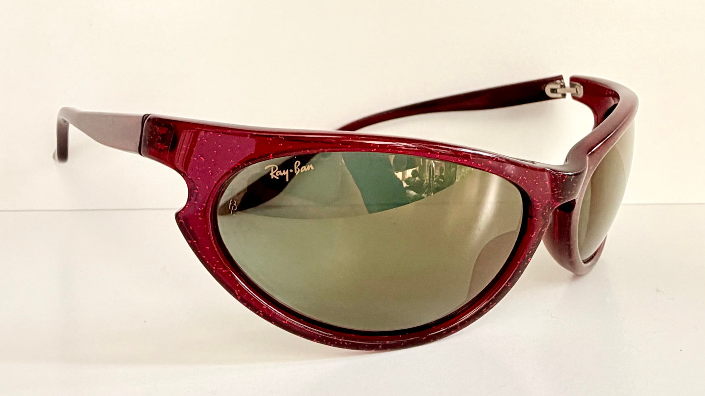 Ray Ban B&L USA vintage sunglasses - W2353 Sidestreet Skyline red mirrored NOS