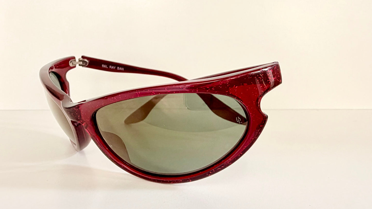 Ray Ban B&L USA vintage sunglasses - W2353 Sidestreet Skyline red mirrored NOS