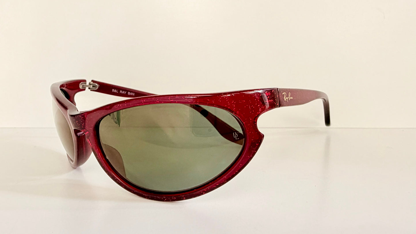 Ray Ban B&L USA vintage sunglasses - W2353 Sidestreet Skyline red mirrored NOS